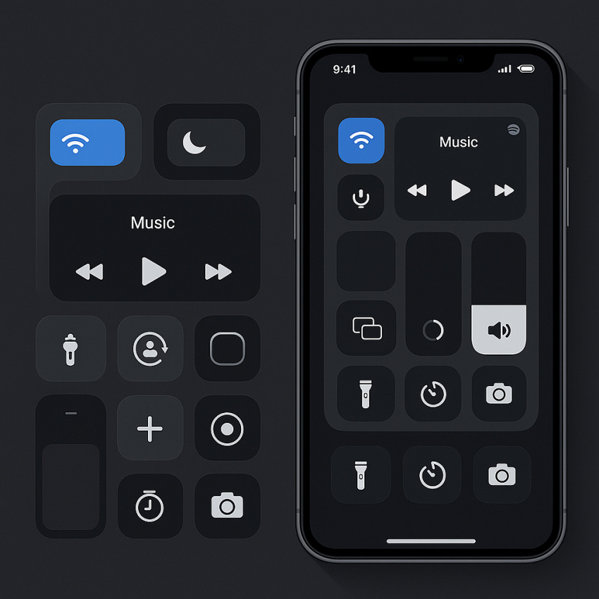 جدیدترین تغییرات و تنظیمات کنترل سنتر آیفون در iOS 18 + نحوه شخصیسازی آن 2 کنترل سنتر آیفون در iOS 18