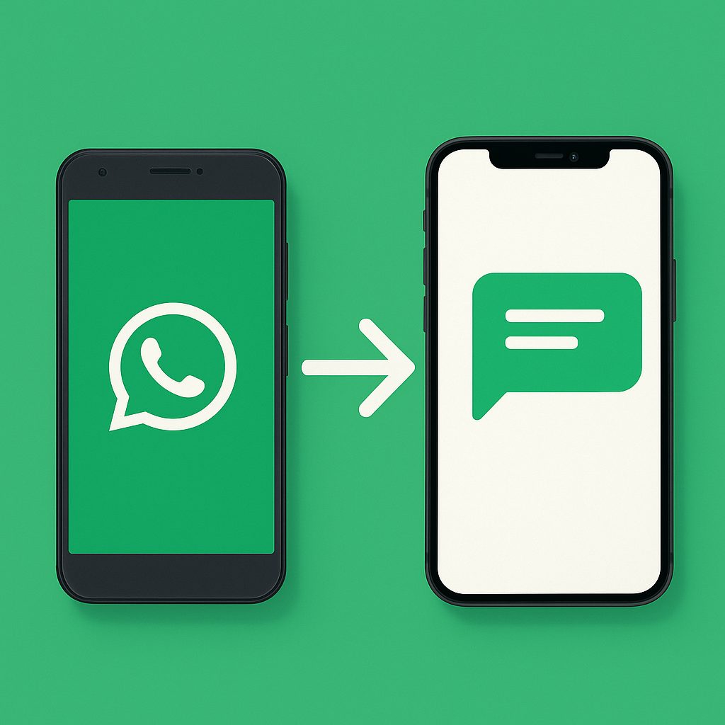 نحوه انتقال واتساپ اندروید به آیفون + مرحله به مرحله